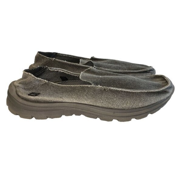 Skechers Relaxed Fit Memory Foam Slip-On‎ Mens Shoes Size 11 Gray Pre-Owned - Picture 11 of 11